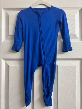Little Sleepies Cobalt Blue Zippered Footed One-Piece